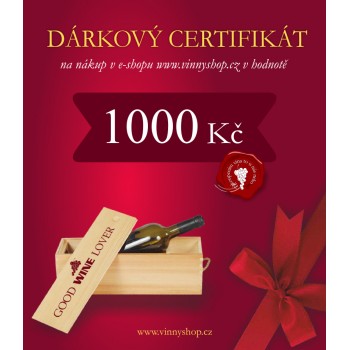 Dárkový certifikát Dárkový certifikát