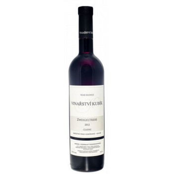 Zweigeltrebe 2015, classic, jakostní, Vinařství Kubík Zweigeltrebe 2015, classic, jakostní, Vinařství Kubík