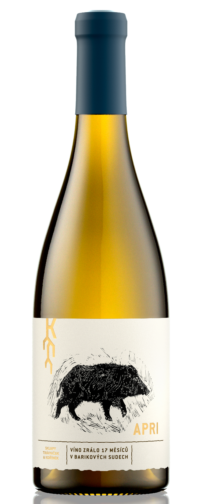 Apri Chardonnay 2016, suché, Vinařství Trávníček & Kořínek