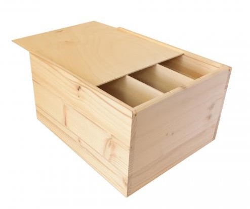 Dárkový dřevěný box na 6 lahví *