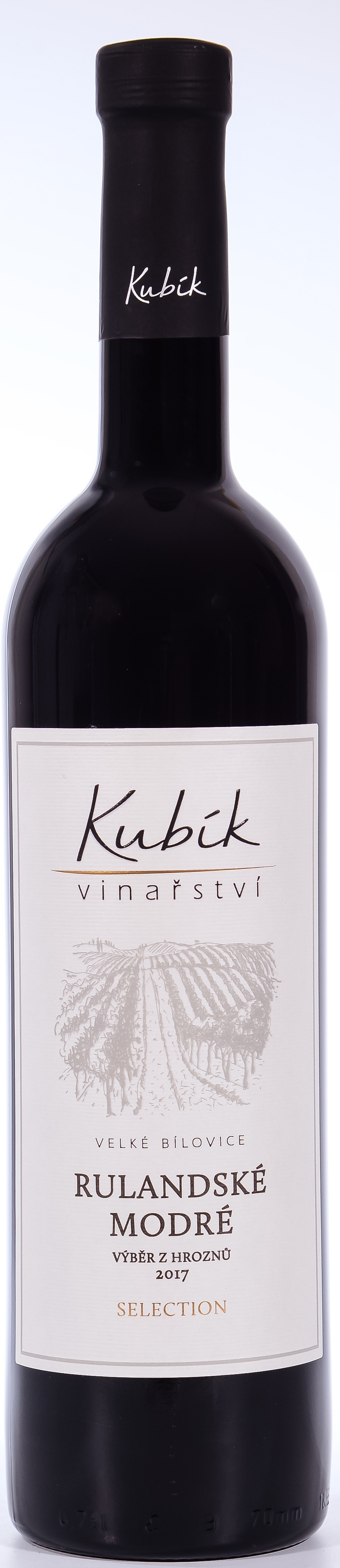 Rulandské modré Selection 2018, výběr z hroznů, Velké Bílovice, Vinařství Kubík