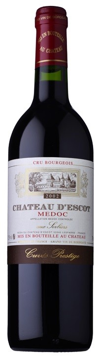 Chateau D´Escot AOC 2002, Medoc - retro edice