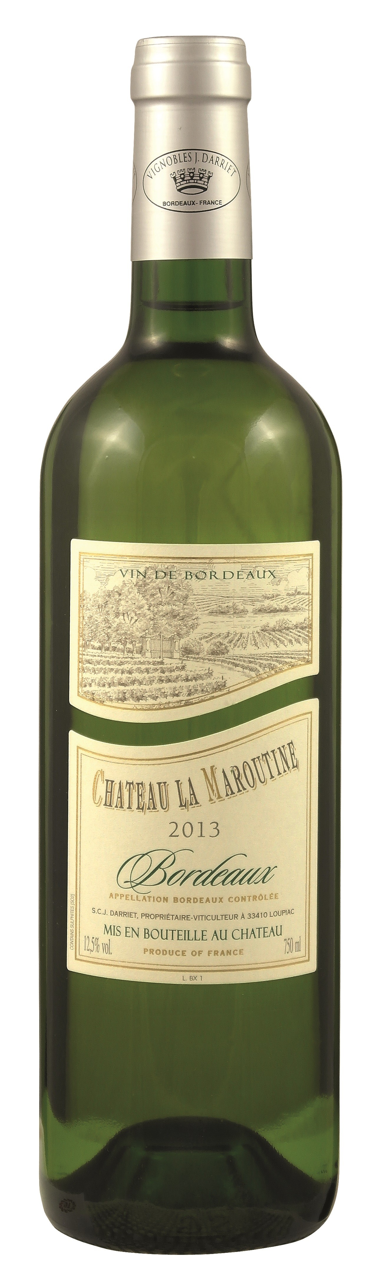 Chateau la Maroutine white 2023, Bordeaux AOC