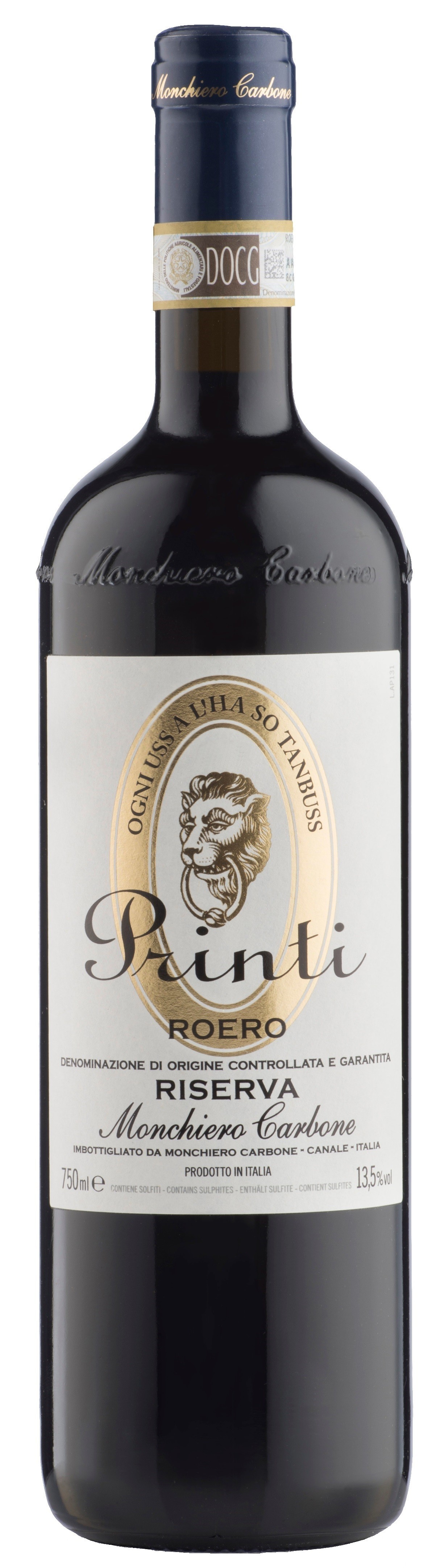 Printi Roero Riserva 2020, DOCG, Monchiero Carbone, Piemonte