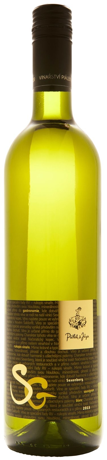 Sauvignon blanc Sexenberg 2023, suché, pozdní sběr, Vinařství Piálek & Jäger 